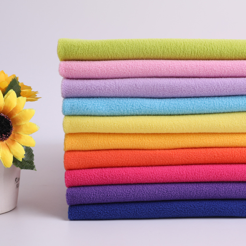 100D144F单刷单摇 单面超细摇粒绒 高品质精品婴幼儿服饰面料