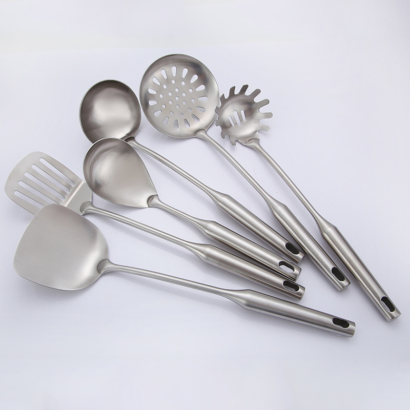不锈钢锅铲家用空心柄隔热厨具汤勺漏勺厨房炒菜铲烹饪勺铲